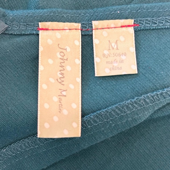 Teal Peplum Dress, Sleeveless, Pencil Skirt, Stretch Knit - size Medium - Picture 6 of 6